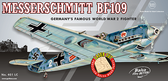 Guillows 1/16 Scale Messerschmitt Bf-109 Balsa Model Kit