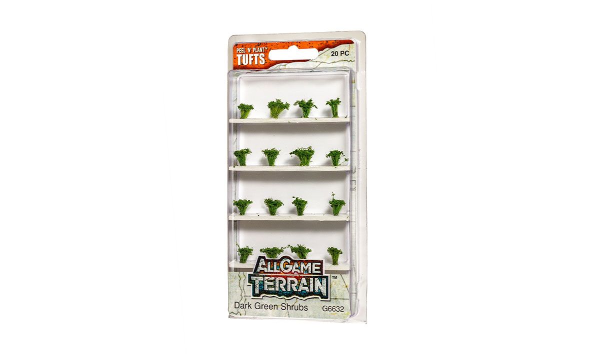 All Game Terrain Dark Green Shrubs Tufts