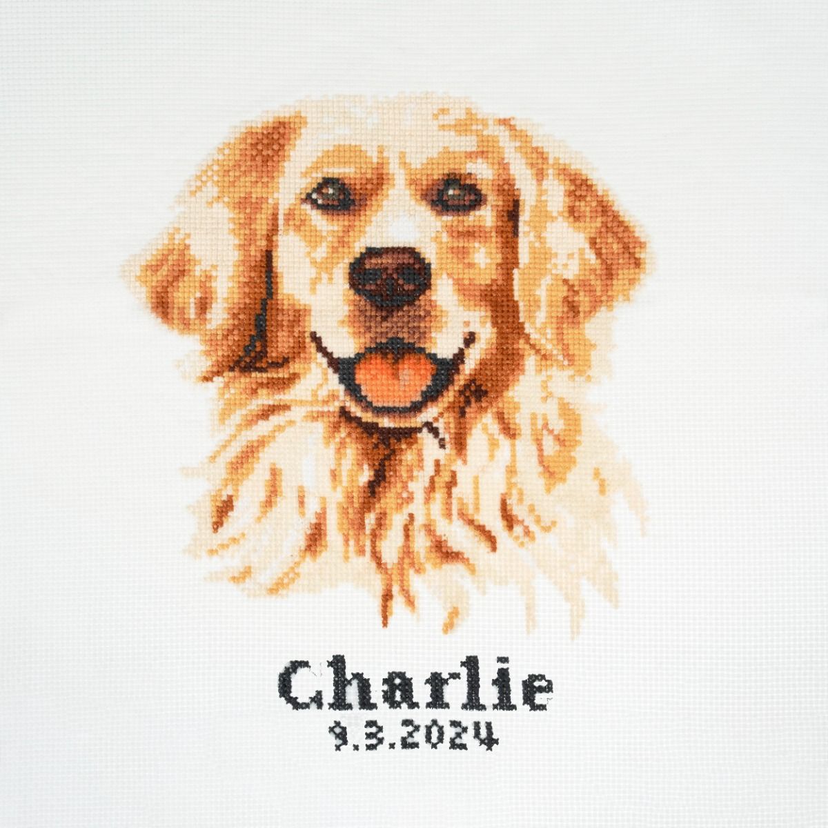 Trimits Cross Stitch Golden Retriever Kit