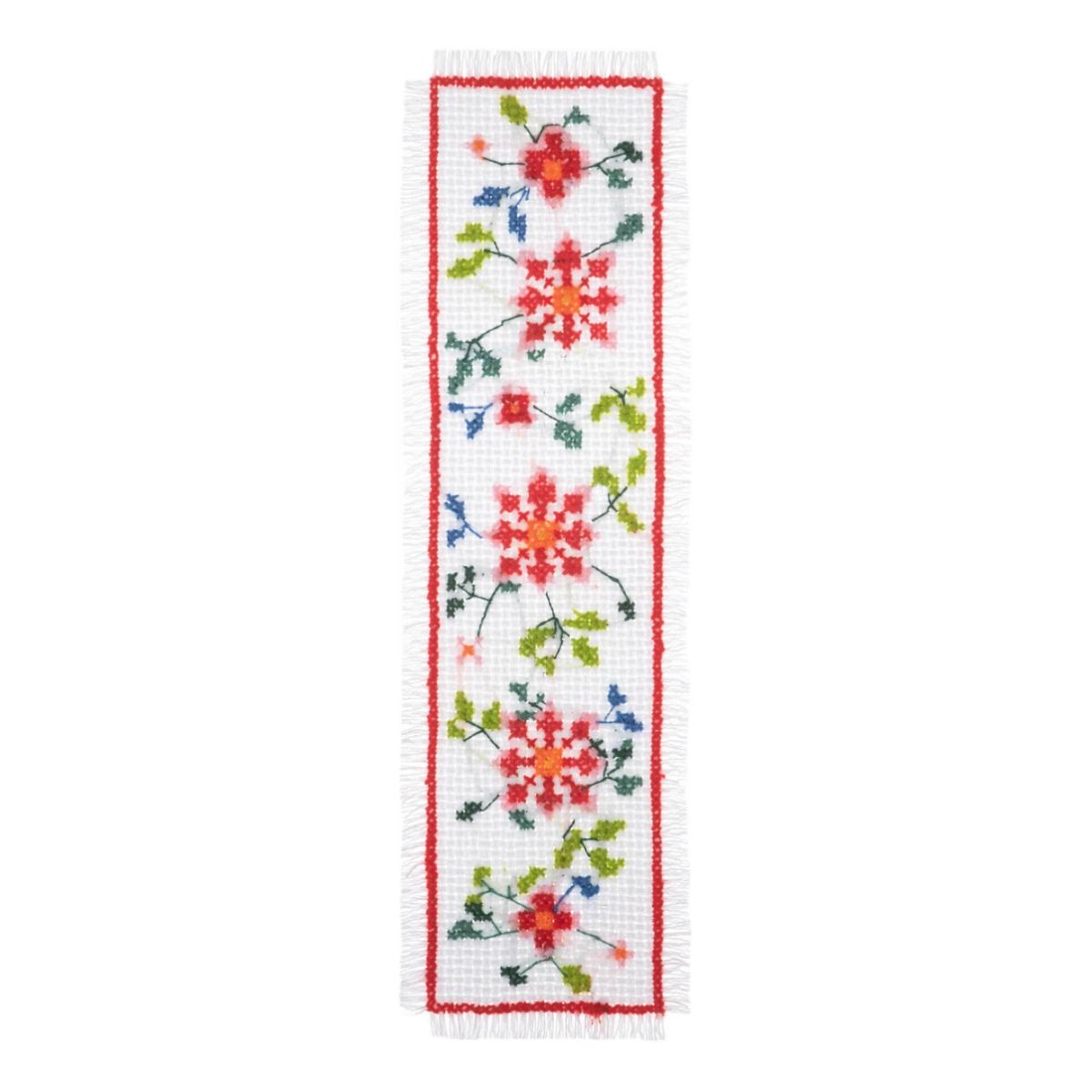 Trimits Floral Counted Cross Stitch Bookmark Kit