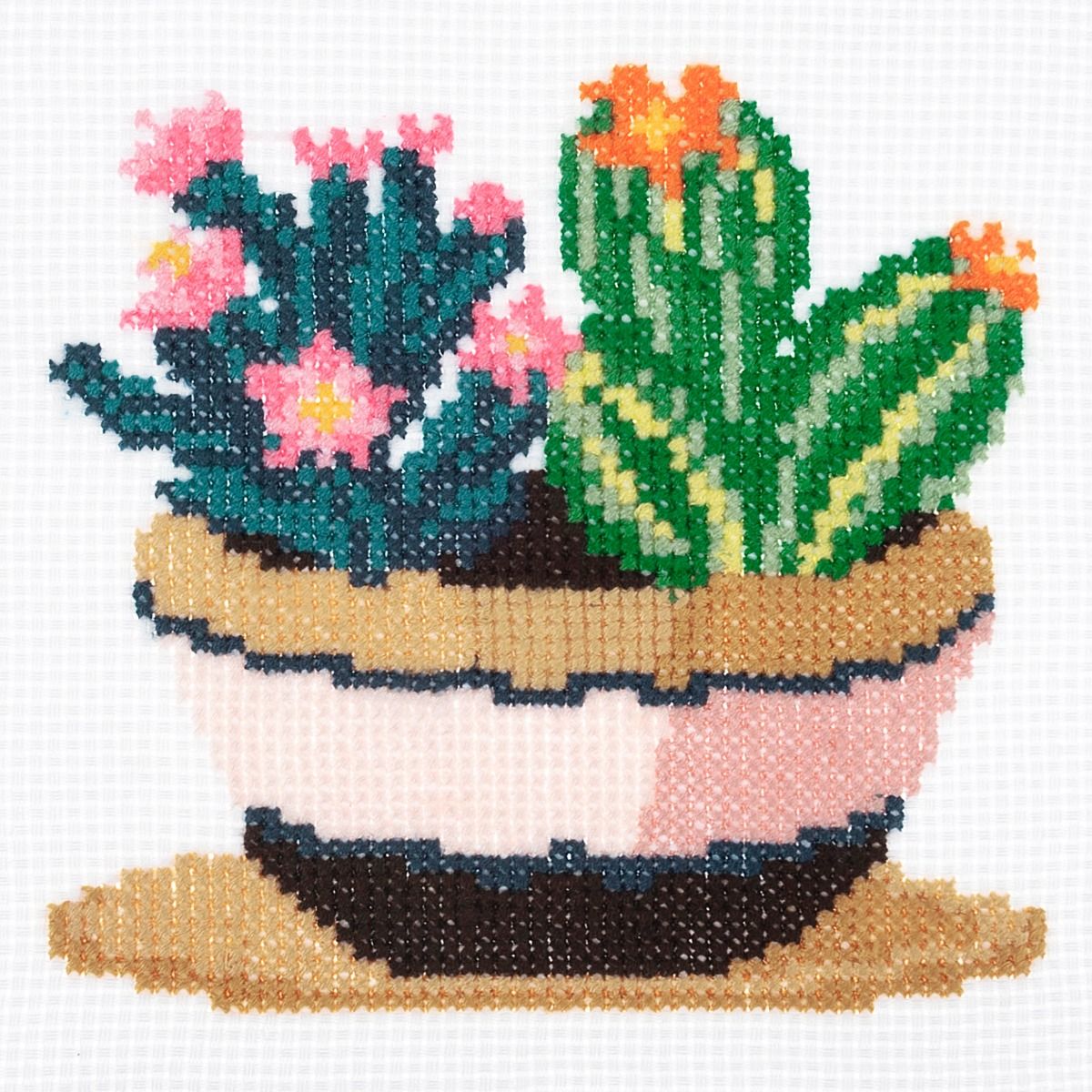 Trimits Succulence Mini Counted Cross Stitch Kit