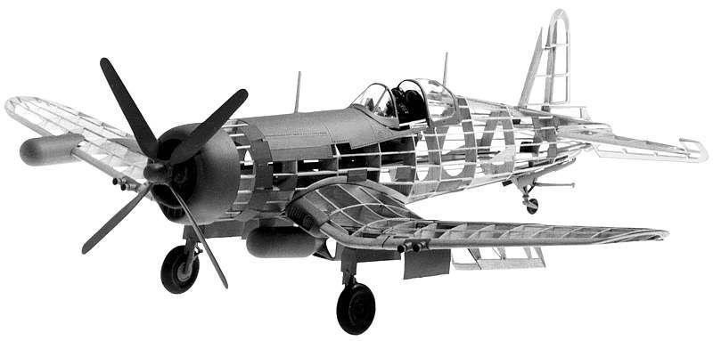 Guillows 1/16 Scale Vought F4U-4 Corsair Balsa Model Kit