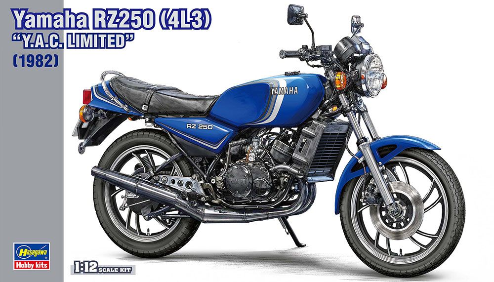 Hasegawa 1/12 Scale 1982 Yamaha RZ250 (4L3) Y.A.C. Limited Model Kit