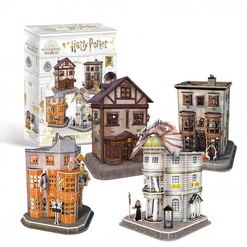Harry Potter - Diagon Alley 4-in-1 3D Puzzle Set