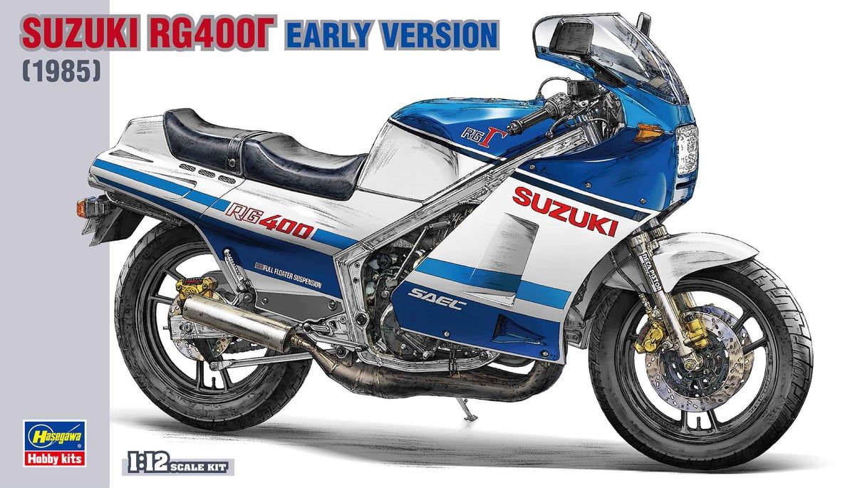 Hasegawa 1/12 Scale 1985 Suzuki RG400Y Early Version Model Kit