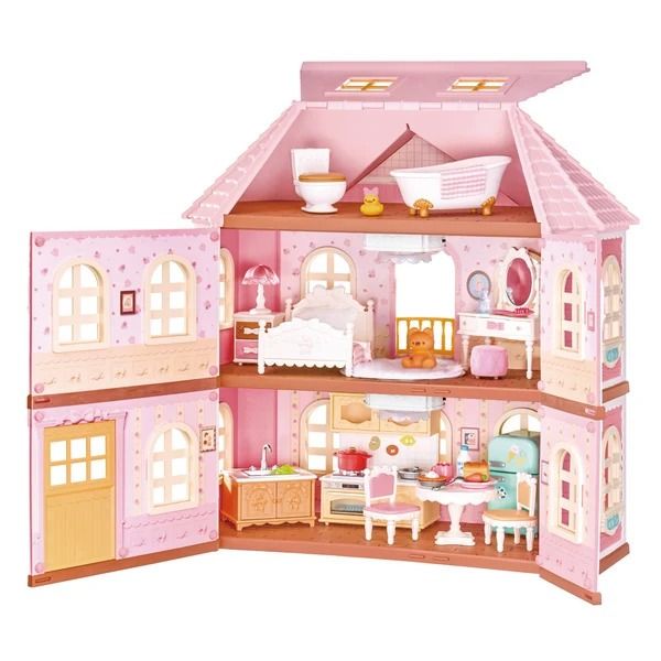 Rolife Fairy Rose Cottage DIY Miniature Dollhouse Kit