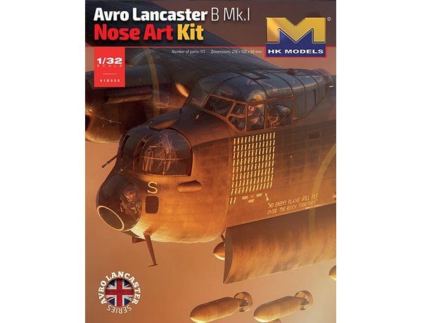 HK Models 1/32 Scale Avro Lancaster B Mk I Nose Art Model Kit