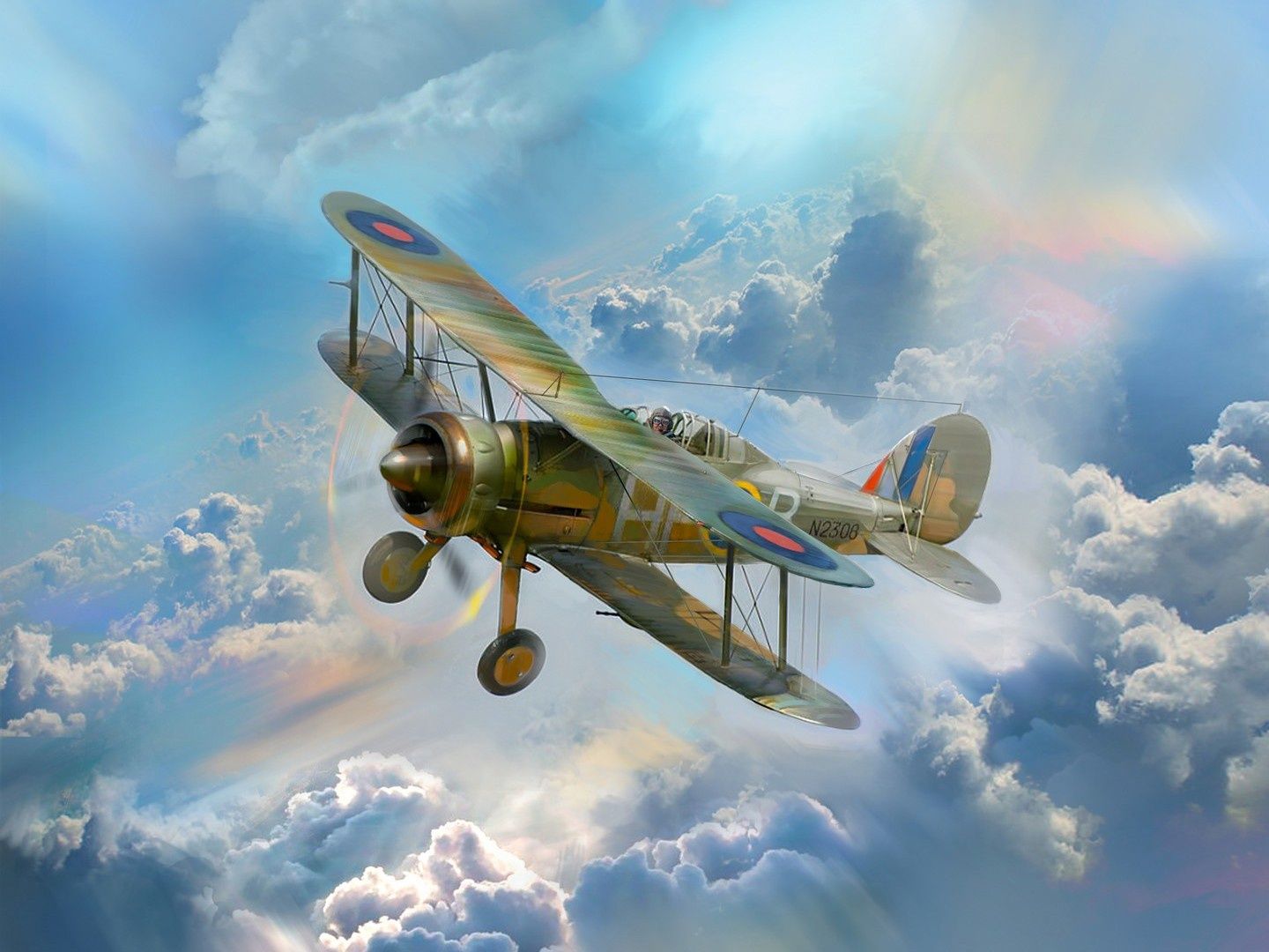 ICM 1/32 Scale Gloster Gladiator Mk.II, WWII British Fighter Plane Model Kit