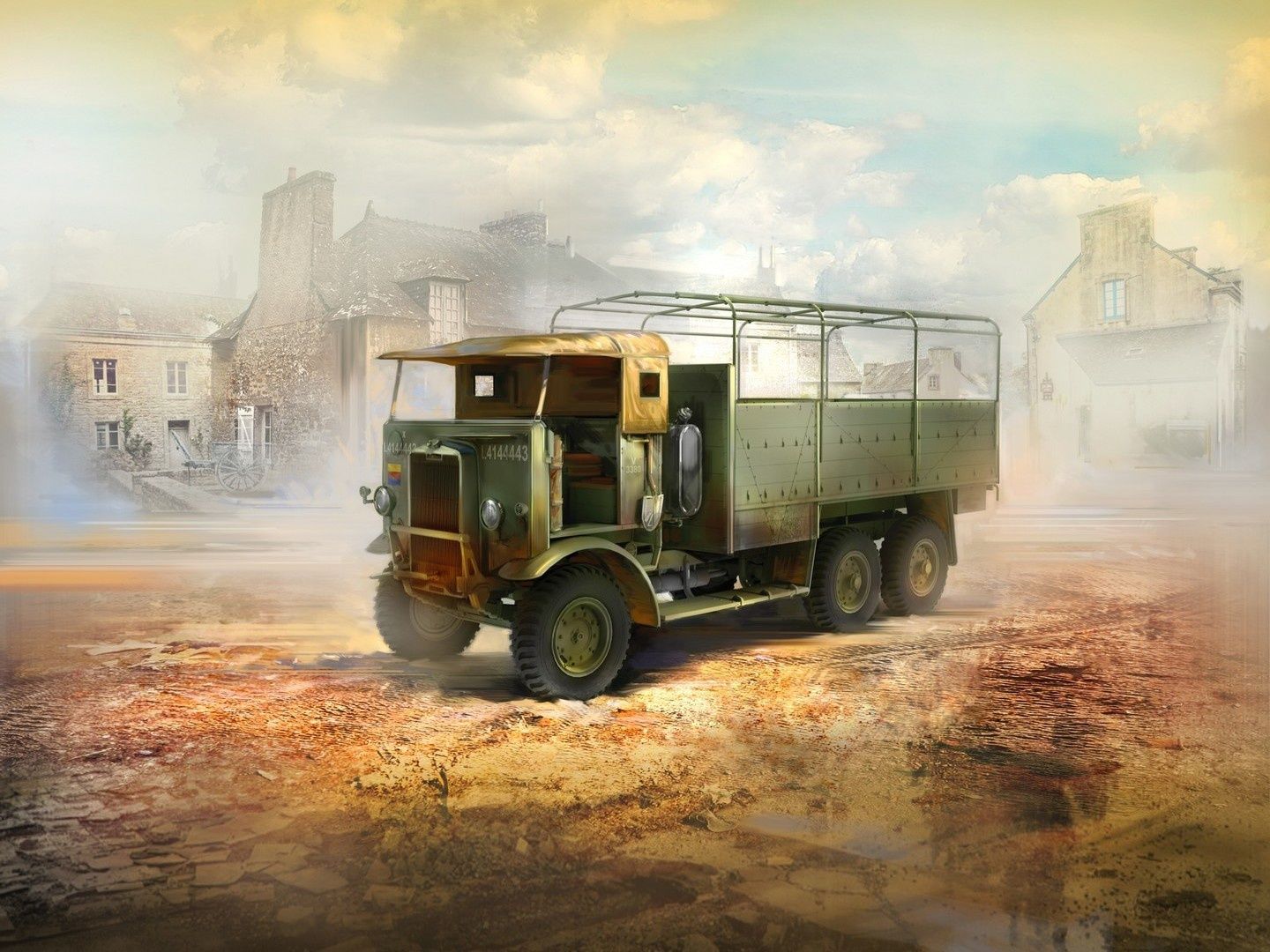 ICM 1/35 Scale Leyland Retriever General Service (Early Production), WWII British Truck Model Kit