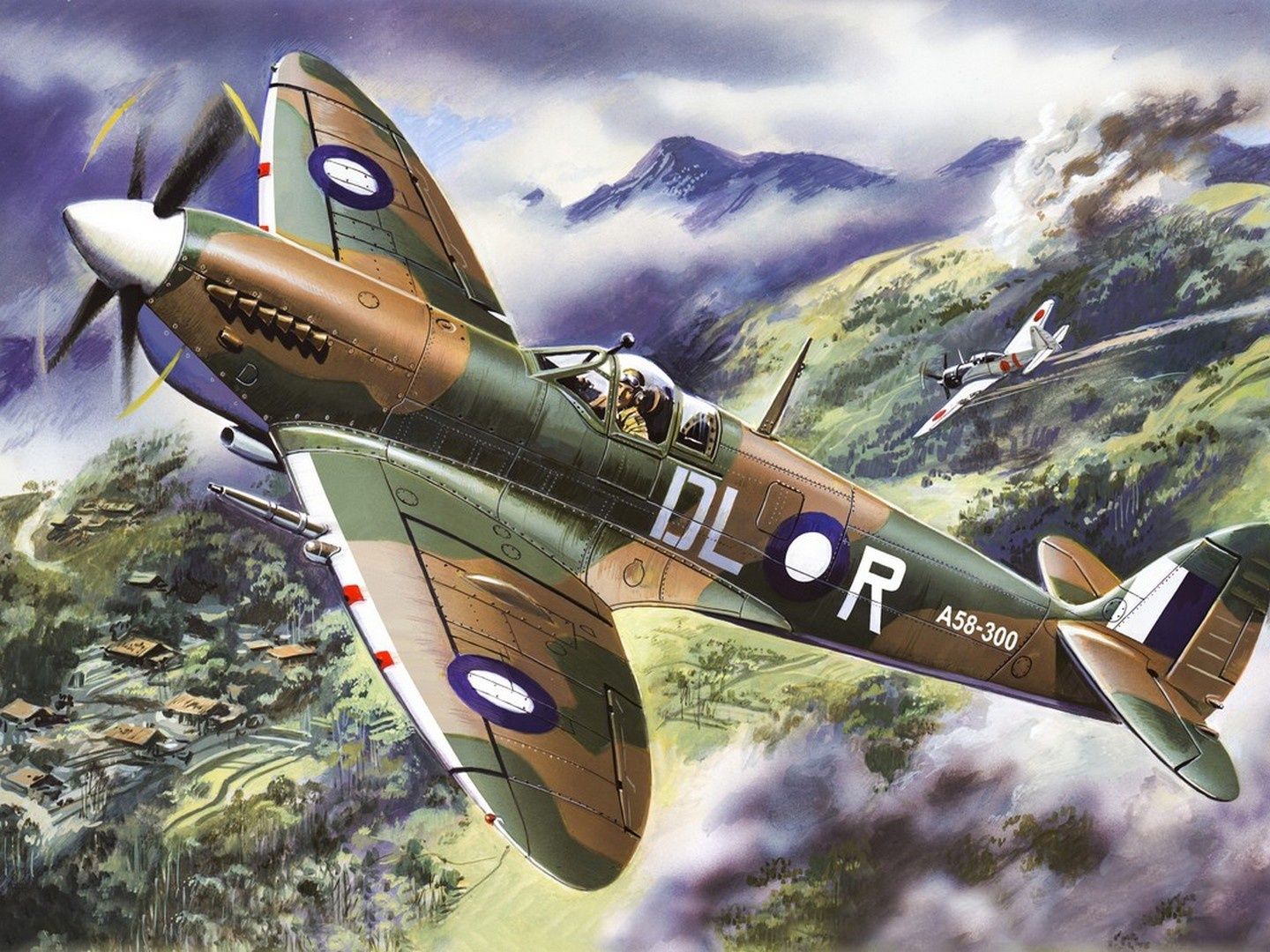 ICM 1/48 Scale Spitfire Mk.VIII, WWII British Fighter Plane Model Kit
