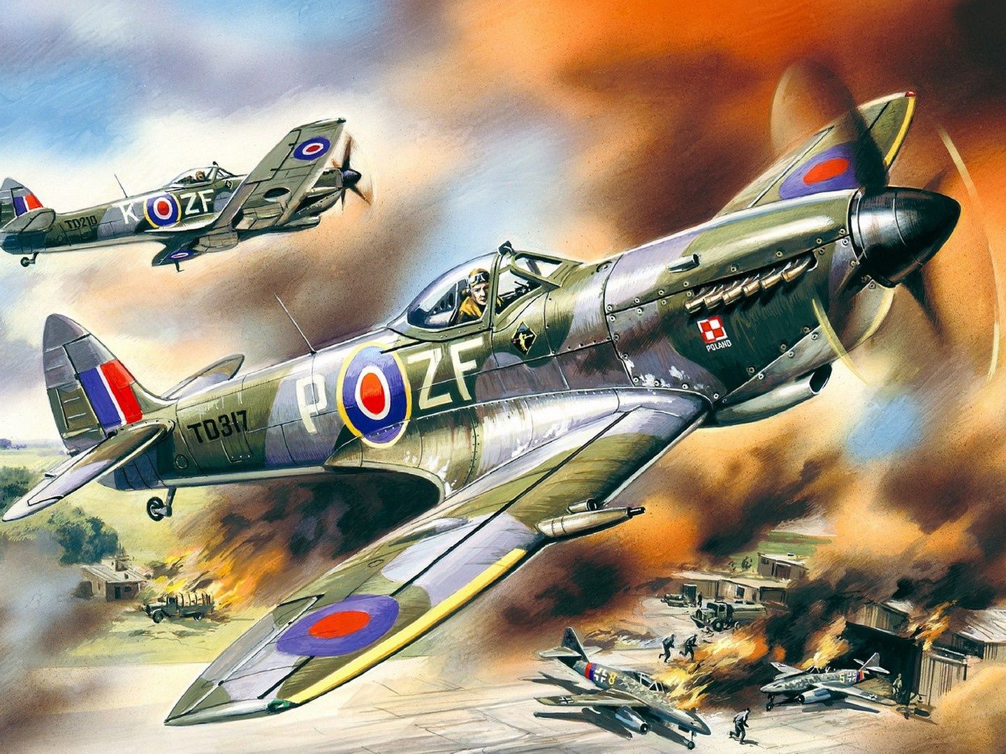 ICM 1/48 Scale Spitfire Mk.XVI, WWII British Fighter Model Kit