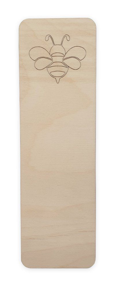 Bee Bookmark Wood Blank