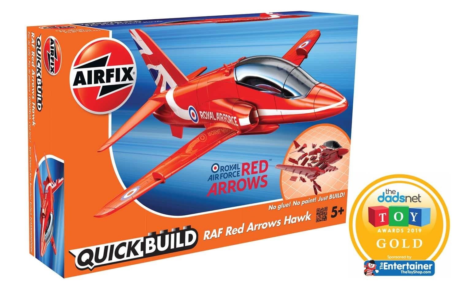 Airfix QUICKBUILD Red Arrows Hawk Plastic Model Kit