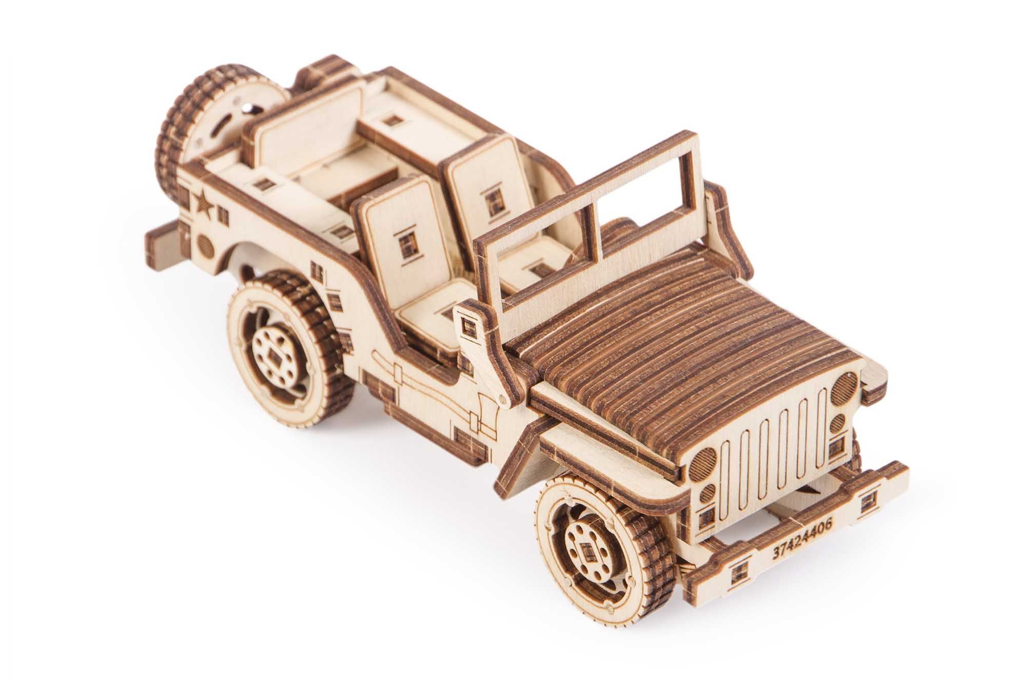 Wood Trick Jeep Wooden Model Kit