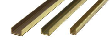 K&S Brass Channel Strips 305mm (12") Lengths