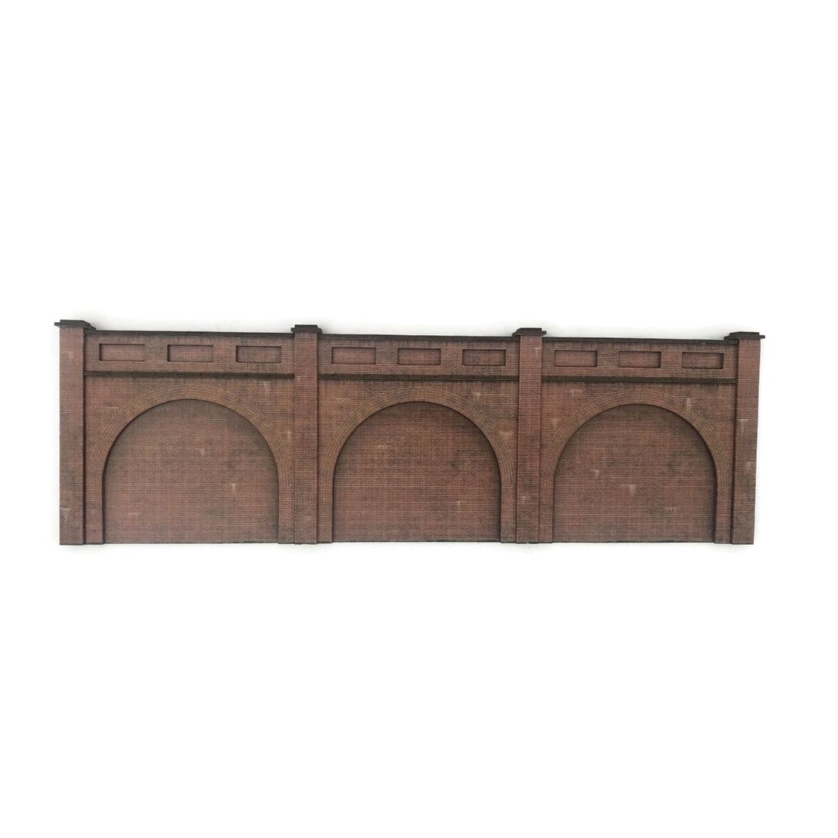 Scale Model Scenery Low Relief Red Brick Railway Arches OO Gauge