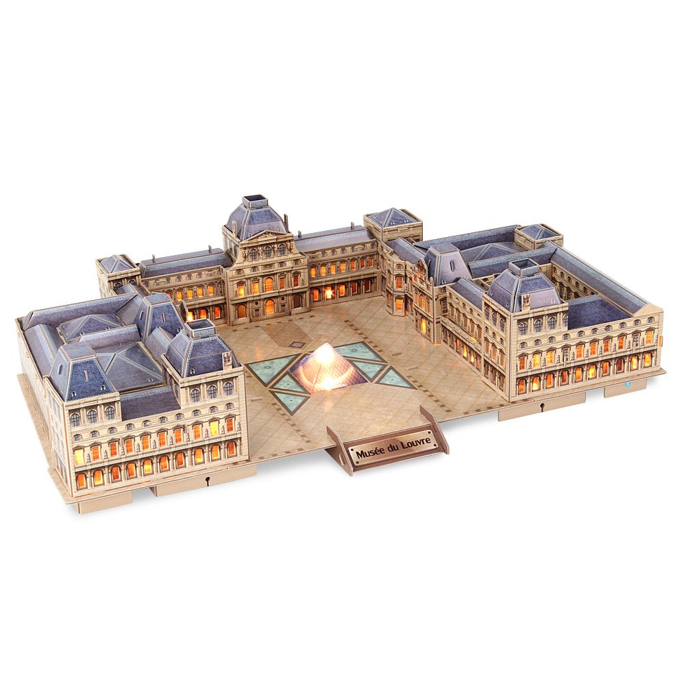 CubicFun L517H The Louvre with LED Light 3D Puzzle