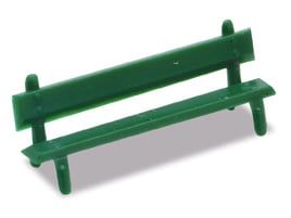 Peco Platform Seats green OO Gauge