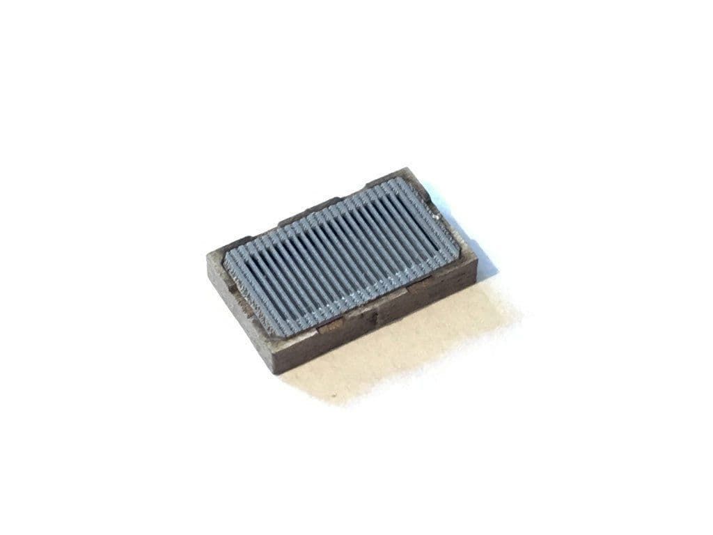 Scale Model Scenery Laser Cut Drainage Catchpits Bar Type (Pack of 9) OO Gauge
