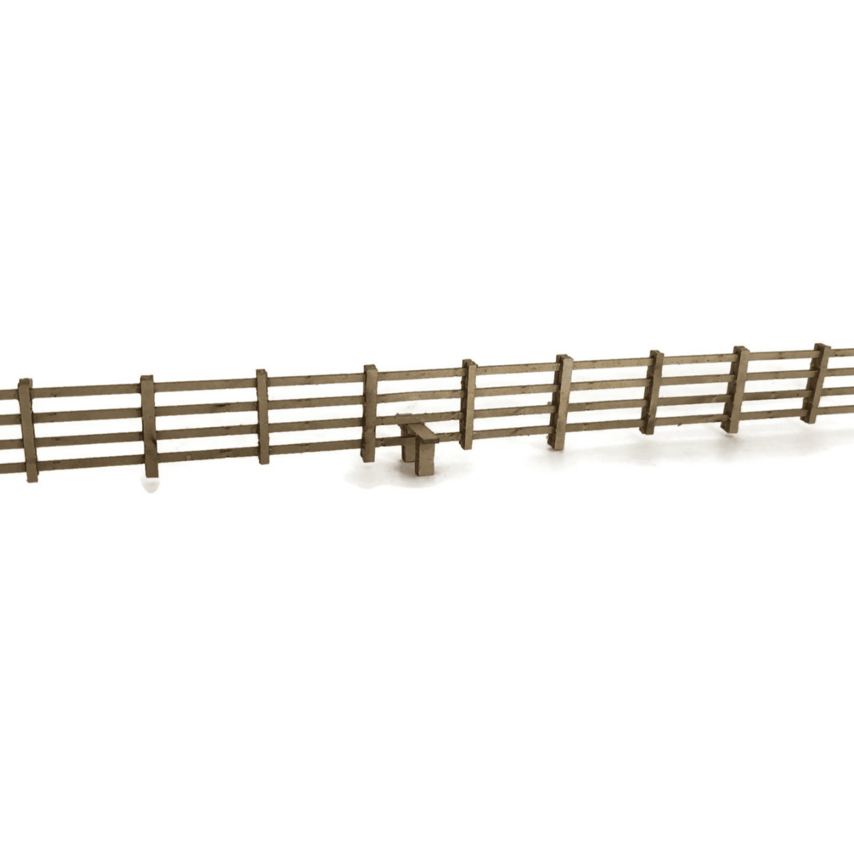 Scale Model Scenery Laser Cut 4ft Post & Rail Lineside Fencing OO Gauge