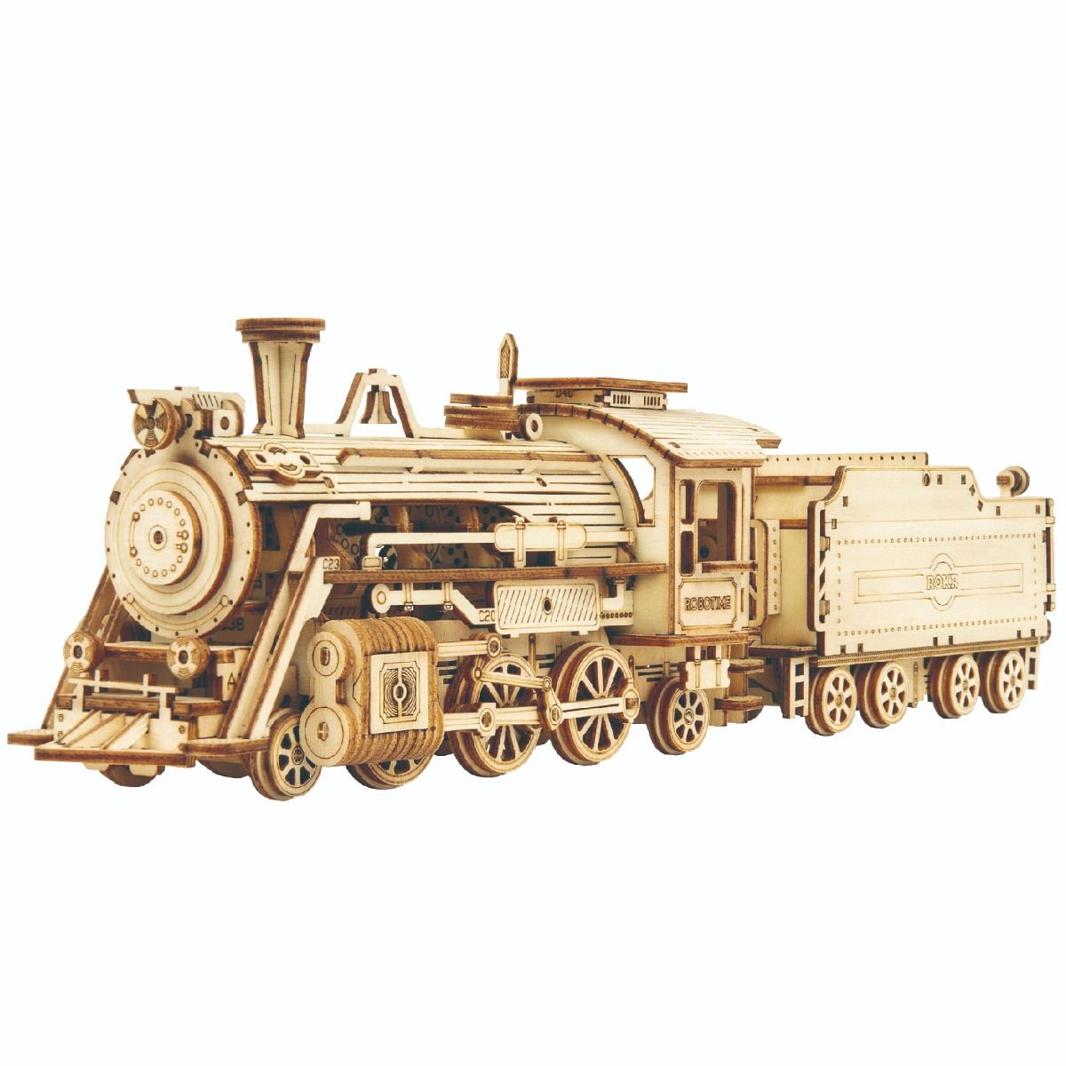 ROKR Prime Steam Express Train Wooden Model Kit