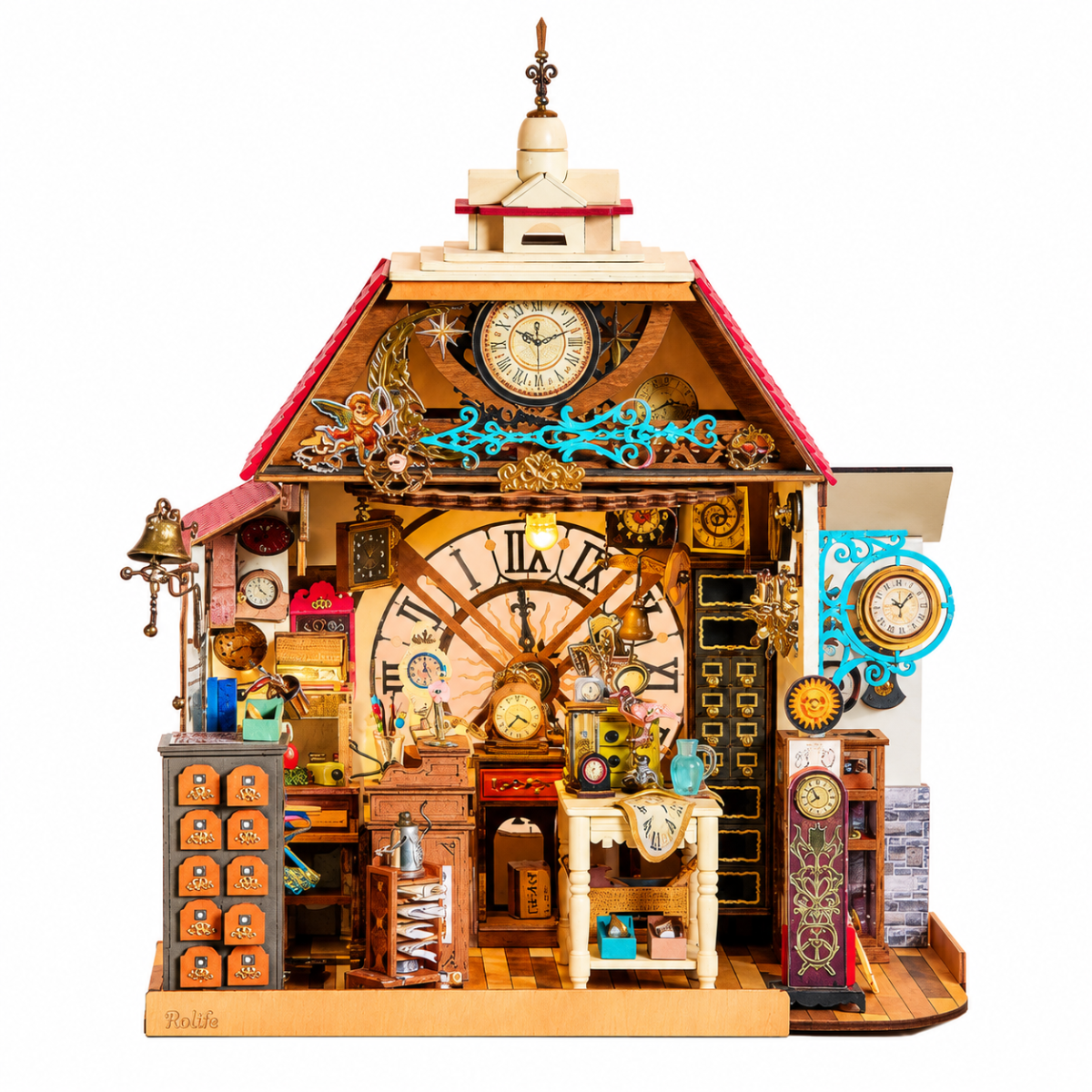 Rolife Clockwise Clocks DIY Miniature Dollhouse Kit