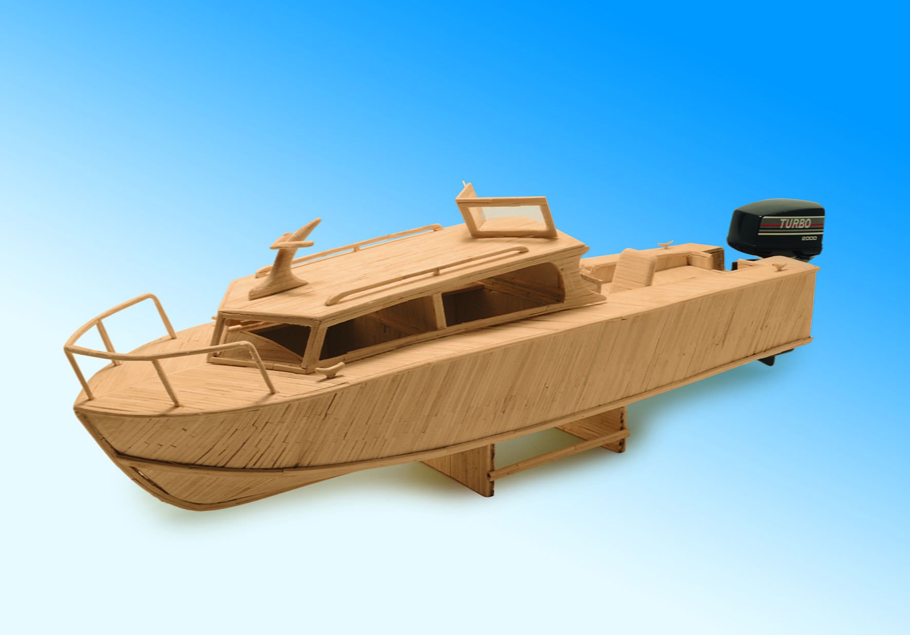 Matchmodeller Cabin Cruiser Matchstick Kit