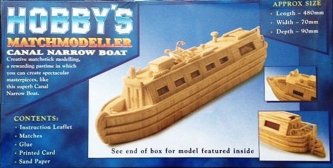 Matchmodeller Canal Narrow Boat Matchstick Kit