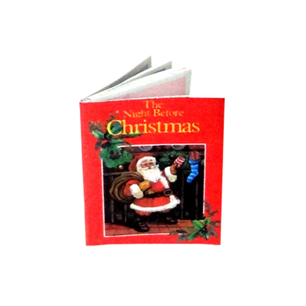 The Night Before Christmas Miniature Book for 12th Scale Dolls House