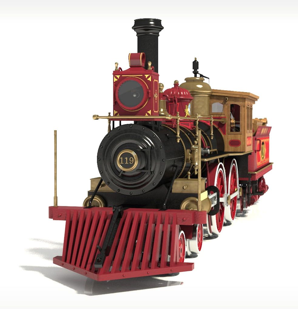 Occre 1/32 Scale Rogers Union Pacific 119 Wild West Locomotive Model Kit
