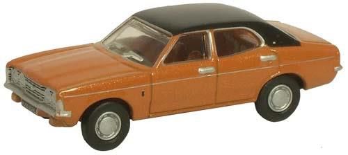 Oxford Diecast 1/76 Scale Ford Cortina MKIII Gold Die Cast Model 