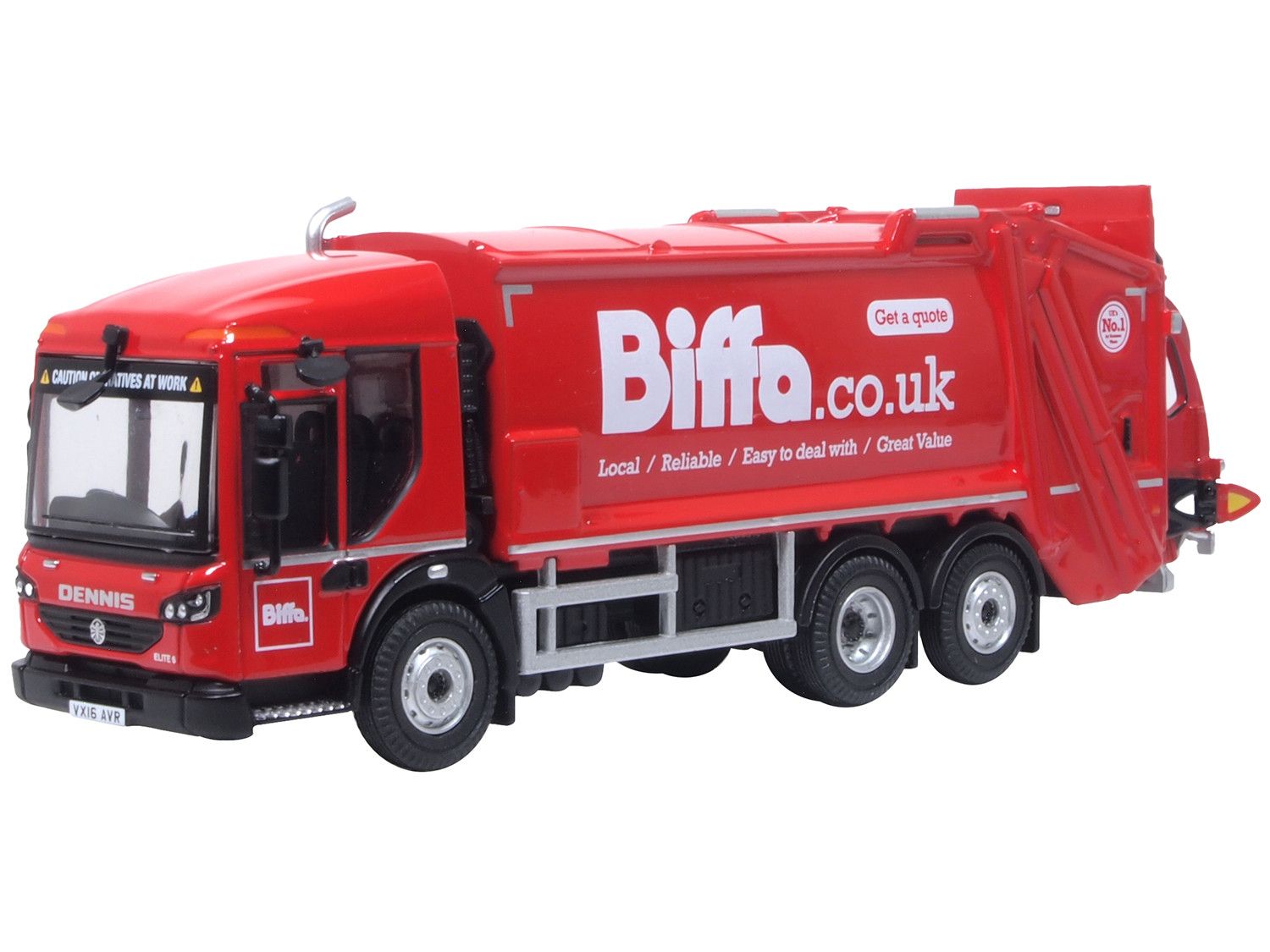 Oxford Diecast 1/76 Scale Dennis Eagle Olympus Refuse Truck Biffa Die Cast Model 