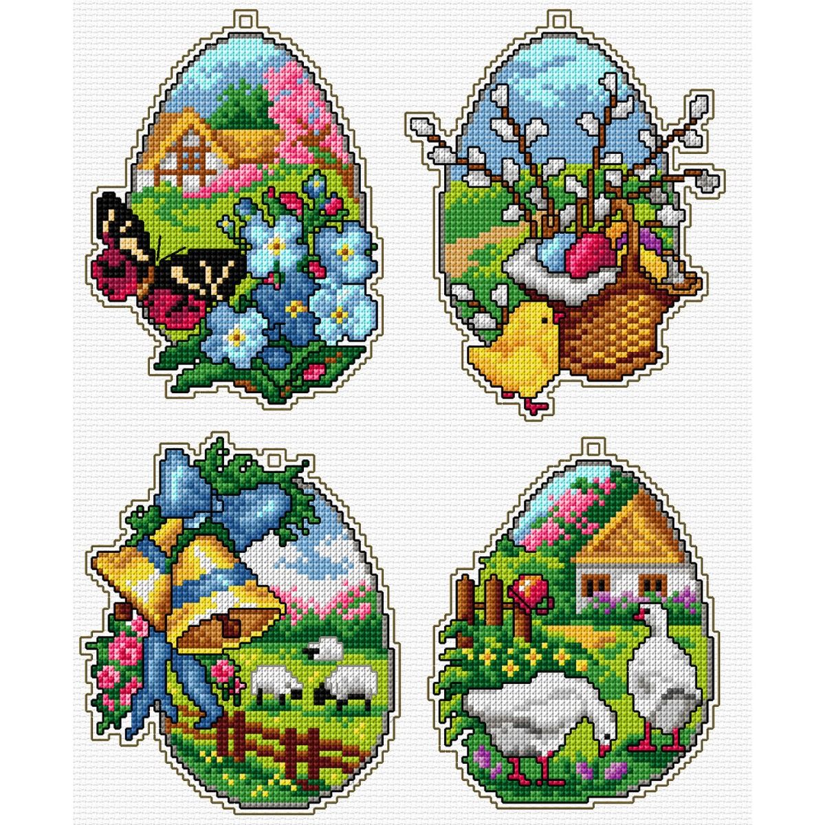 Orchidea Easter Eggs Counted Cross Stitch Kit