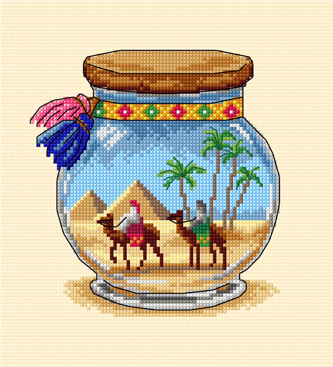 Orchidea Pyramids Vacation Memories Counted Cross Stitch Kit