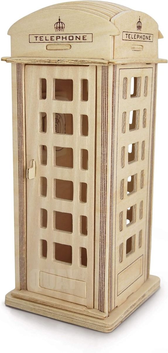 Quay Phone Box Wooden Model Kit