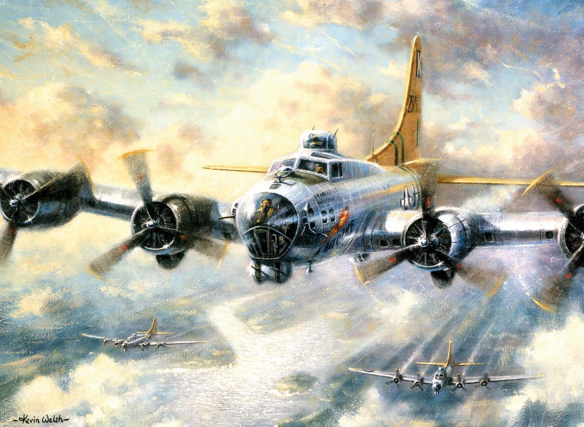 Painting By Numbers Flying Fortress