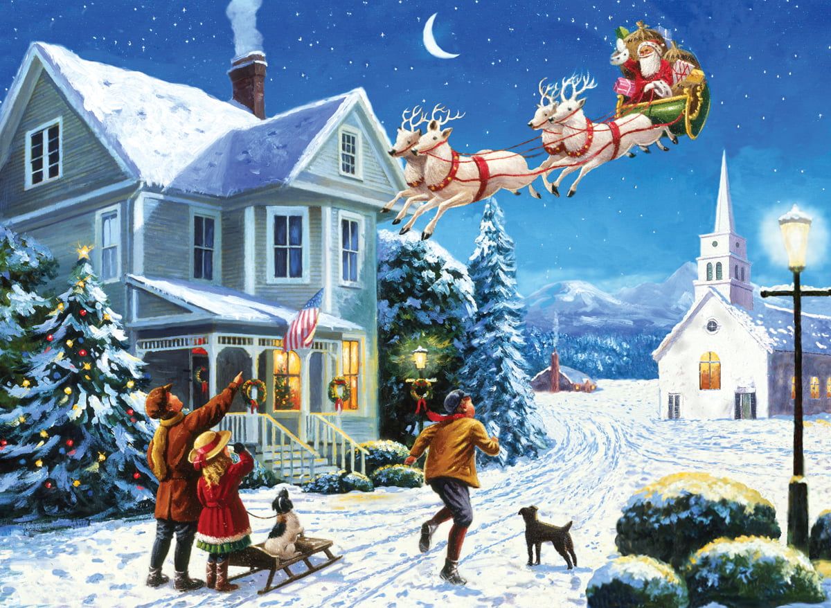 Painting By Numbers Santas Here