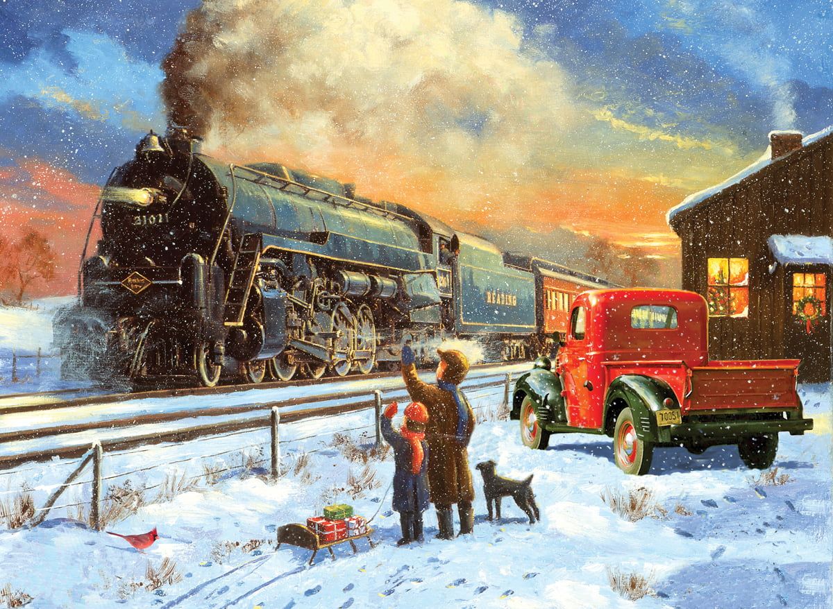 Painting By Numbers Home For Christmas