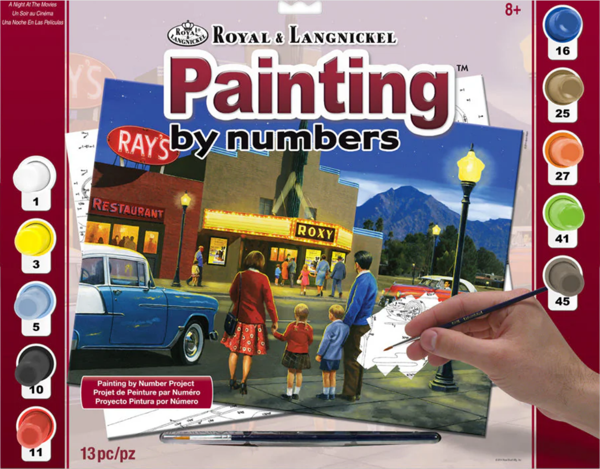 Painting By Numbers A Night at the Movies