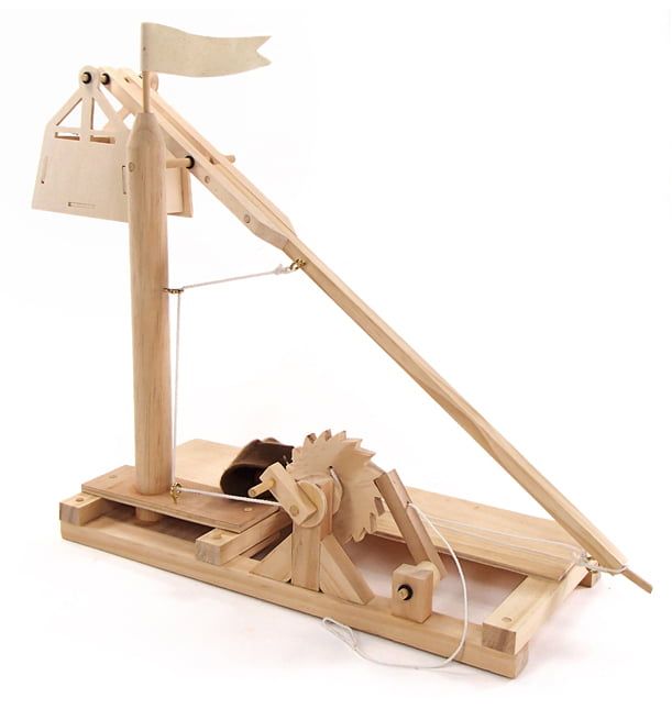 Leonardo da Vinci Trebuchet Working Wood Model Kit