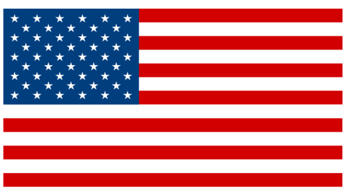 Stars and Stripes Present Day - 50 Stars