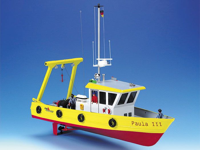 Krick 1/25 Scale Paula Work Ship with Salvage Crane RC Model Kit
