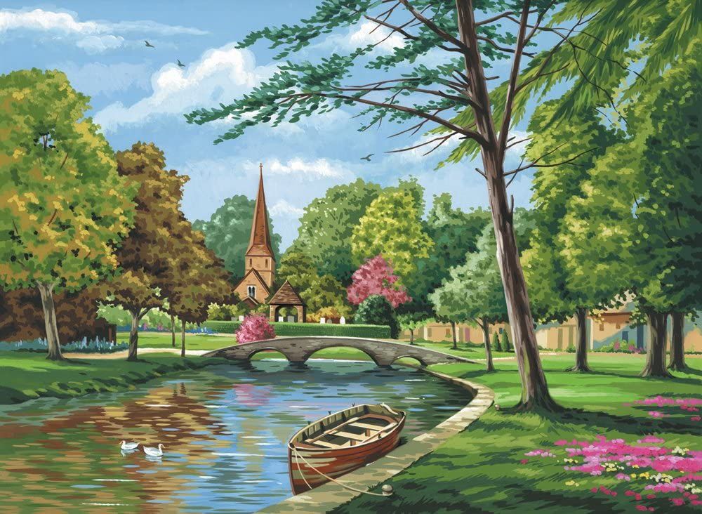 Canvas Church Painting Kit