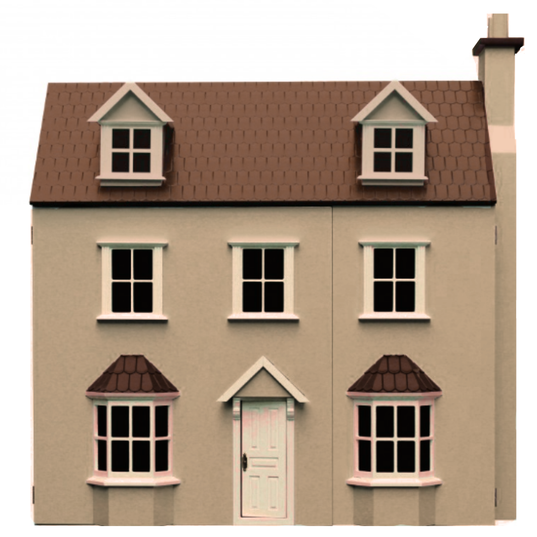 Unpainted Pippin Cottage 12th Scale Ready to Assemble Dolls House