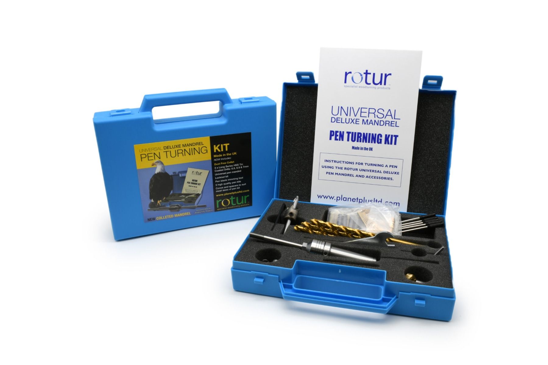 Rotur MT1 Deluxe Colleted Pen Turning Kit in Case