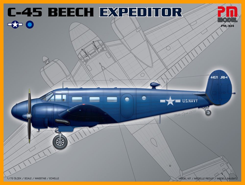 PM Models 1/72 Scale Beechcraft C-45 Expeditor Model Kit