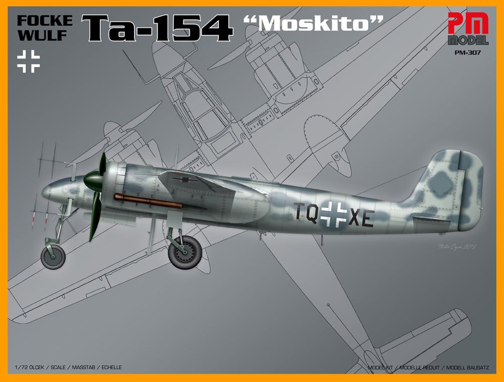PM Models 1/72 Scale Focke Wulf Ta-154 Moskito Model Kit