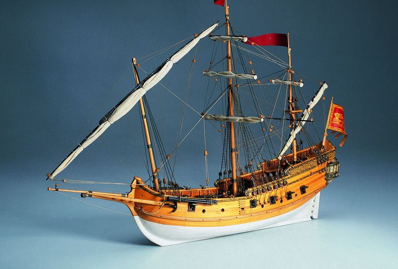 Amati 1/150 Scale Polacca Venician Cargo Ship 1750 Model Kit