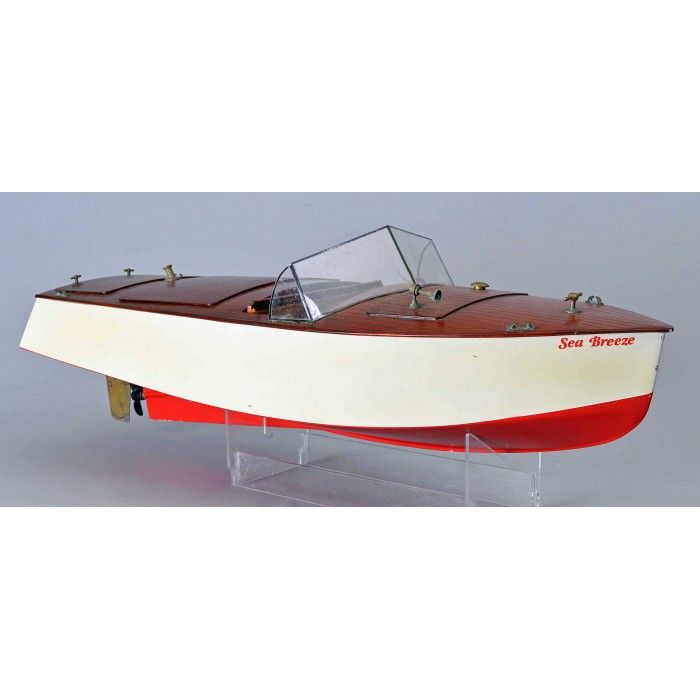 Slec Sea Breeze Motor Launch with Fittings Model Kit