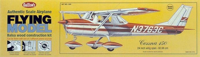 Guillows 1/16 Scale Cessna 150 Laser Cut Balsa Model Kit